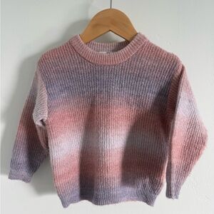 H&M Pink and Purple Gradient Sweater - 2T